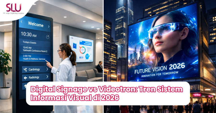 Digital Signage vs Videotron: Tren Sistem Informasi Visual di 2026